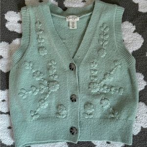 Mint sweater vest